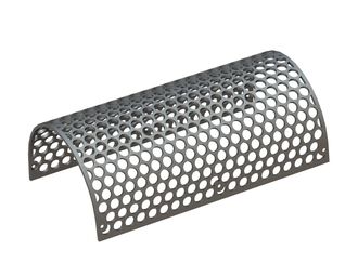 Lamiera vagliante destra, larghezza 1228, spessore t=15, perforazione Ø50, legamento 10/11.3 per Weima Maschinenbau GmbH 