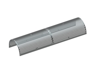 Lamiera vagliante in 2 parti 2454 di larghezza, spessore lamiera forata t=15 per Weima Maschinenbau GmbH 