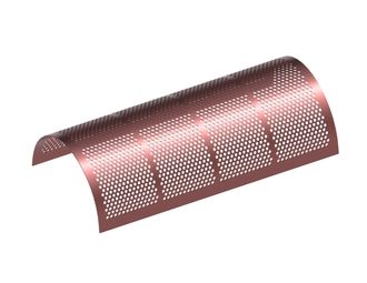 Lamiera vagliante, larghezza 1070, spessore t=5, perforazione Ø12, legamento 6, Hardox 