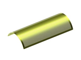 Lamiera vagliante, larghezza 1092, spessore t=6, perforazione Ø8, legamento 4, resistente all'usura per Rapid Granulator AB 