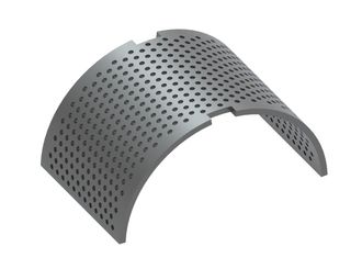 Lamiera vagliante, larghezza 115, spessore t=5, perforazione Ø4, ligament 4 