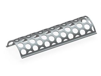 Lamiera vagliante, larghezza 1430, spessore t=12, perforazione Ø100, ligament 30 per Eldan Recycling 