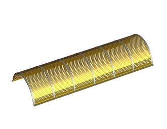 Lamiera vagliante, larghezza 1450, spessore t=3+2, perforazione Ø3.5, ligament 2 per Eldan Recycling 