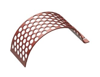 Lamiera vagliante, larghezza 388, spessore t=10, perforazione Ø60, ligament 10, Hardox 