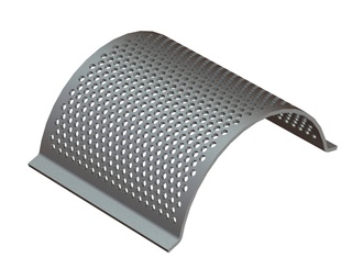 Lamiera vagliante, larghezza 471, spessore t=10, perforazione Ø9.5, ligament 5 per Cumberland 