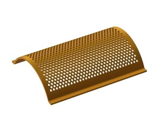 Lamiera vagliante, larghezza 635, spessore t=10, perforazione Ø14, ligament 5 per Cumberland 