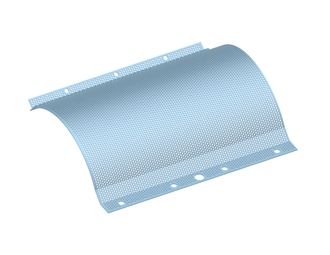 Lamiera vagliante, larghezza 670, spessore t=3, perforazione Ø5, ligament 3, acciaio inox per Getecha GmbH 