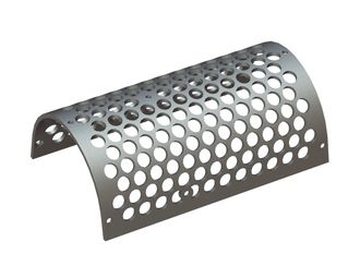Lamiera vagliante sinistra, larghezza 877, WLK18J, spessore t=15, perforazione Ø50, legamento 12 per Weima Maschinenbau GmbH 