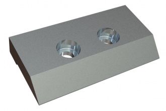 Lardone di serraglio 195x100x25/30 2 foro svasato con smusso per MeWa | Ehehalt | Andritz MeWa | THM Recycling Mewa UG 1007