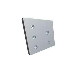 Left knife 182/131x140x20, 5 countersunk holes, cutting edge 1x90°/62°, W version for HSM GmbH + Co. KG 