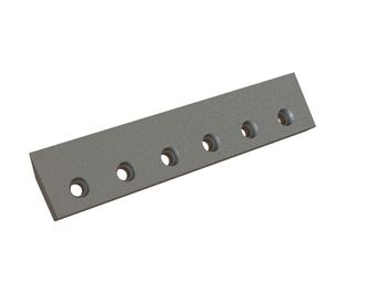 Left rotor knife 510x110x38, PremiumCut, 6 countersunk holes, cutting edge 3x45°/55°, X version for Heinrich Dreher Maschinenbau 