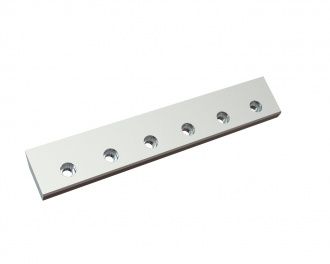 Left rotor knife 510x88x24, PremiumCut, 6 countersunk holes, cutting edge 55°/45°, X version for Heinrich Dreher Maschinenbau 
