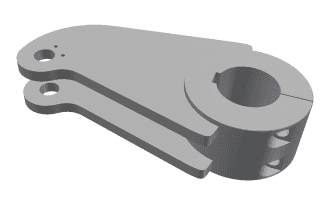 Lever arm left, for hold-down for Vecoplan LLC (Retech) Vecoplan VAZ 160/200