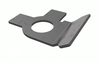 Locking plate set 24-piece 12 left and 12 right for Vecoplan Vecoplan VAZ