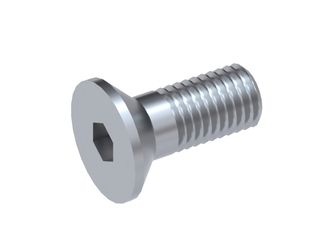 M10x25 Vite a testa svasata con ad esagono incassato, classe di resistenza 10.9, DIN 7991/ISO 10642 