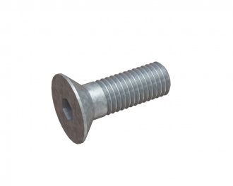 M10x30 Countersunk screw with hexagon socket head, strength 10.9, DIN 7991/ISO 10642, galvanized 