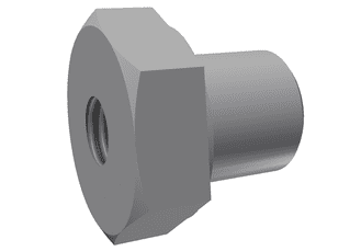 M12 special nut for air spring fastening, top for Vecoplan LLC (Retech) 