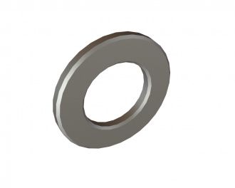 M16 washer medium version, with bevel, DIN 125-B/ISO 7090 for Eldan Recycling Lindner Komet