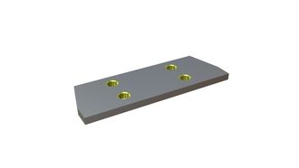 Martillo de placa 220x77x10, Eco Line, 4x rosca M16 para Hosokawa Alpine AG 