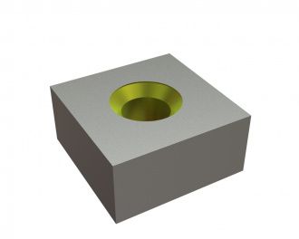 Messer 117x117x55 StandardCut, beidseitige Senkung, X-Variante für Lindner Recyclingtech Lindner Jupiter