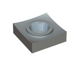 Messer 40x40x12 Premium Line konische Bohrung für M14 Schraube, X-Variante 