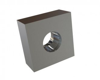 Messer 43x43x20, Ecken spitz, PremiumCut, beidseitige Senkung, Y-Variante für Lindner Recyclingtech Lindner Universo