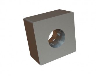 Messer 43x43x23 PremiumCut, beidseitige Senkbohrung, X-Variante für Lindner Recyclingtech Lindner Universo