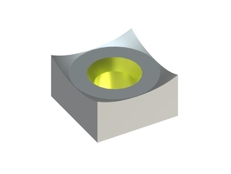 Messer 65x65x35 Eco Line einseitige Senkung, X-Variante für Lindner Recyclingtech 