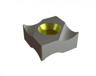 Messer 87x87x38 StandardCut, beidseitige Senkung, X-Variante für Lindner Recyclingtech Lindner Jupiter