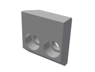 Mounting bracket top right, 2 countersunk holes for Vecoplan LLC (Retech) Vecoplan VVZ 250 Hurricane