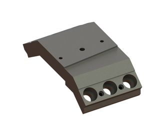 Mounting plate for knife holder type 4 K11 (MR14) for Lindner Recyclingtech Lindner Komet 1100 (A)