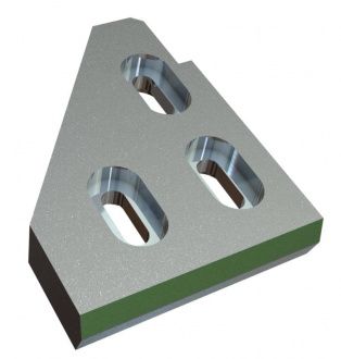 Outer counter knife 300x225x50, Eco Line, W9 version for Eldan Recycling Eldan SC 1408