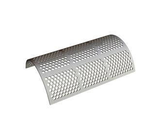 Panier de criblage 1228 mm de large, épaisseur de tôle perforée t=12, perforation Ø30 ligament 10 pour Previero 