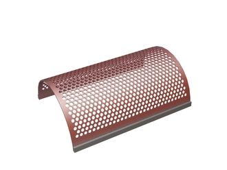 Panier de criblage 1264 de large, épaisseur t=10 perforation Ø30, ligament 9.9, Hardox pour Artech Recyclingtechnik GmbH 