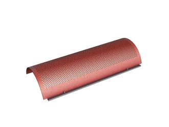 Panier de criblage 1280 de large, épaisseur t=10 perforation Ø20, ligament 8, Hardox pour Eldan Recycling Eldan HG 129
