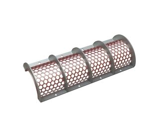 Panier de criblage 1300 mm de large, épaisseur de tôle perforée t=8, perforation Ø40 ligament 8 pour Vecoplan Vecoplan VAZ