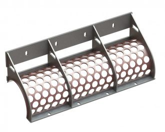 Panier de criblage 1302 mm de large, épaisseur de tôle perforée t=10 pour Vecoplan Vecoplan VAZ 1300