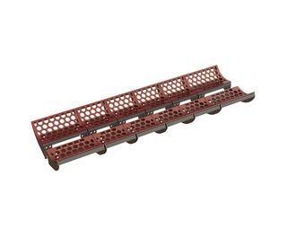 Panier de criblage 2x6 pièces, largeur 2944 mm, épaisseur de tôle perforée t=12 pour Vecoplan Vecoplan VNZ