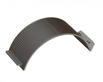 Panier de criblage 342 mm de large, épaisseur de tôle perforée t=15 pour Lindner Recyclingtech 