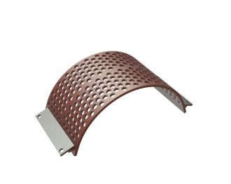 Panier de criblage 437 mm de large, épaisseur de tôle perforée t=15, perforation Ø30, ligament 11.8 pour Lindner Recyclingtech Lindner Komet