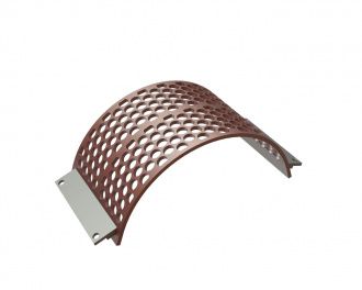 Panier de criblage 437 mm de large, épaisseur de tôle perforée t=15, perforation Ø40, ligament 8 pour Lindner Recyclingtech Lindner Komet