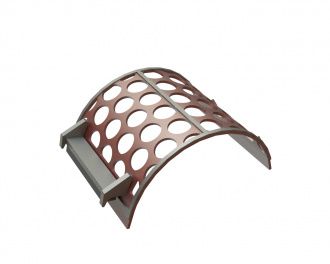 Panier de criblage 497 mm de large, épaisseur de tôle perforée t=10 avec plaques de support pour Lindner Recyclingtech Lindner Micromat