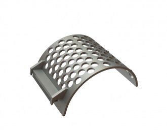 Panier de criblage 497 mm de large, épaisseur de tôle perforée t=15, perforation Ø50 pour Lindner Recyclingtech Lindner Micromat