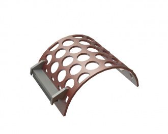Panier de criblage 497 mm de large, épaisseur de tôle perforée t=15, perforation Ø90 ligament 22 pour Lindner Recyclingtech Lindner Micromat