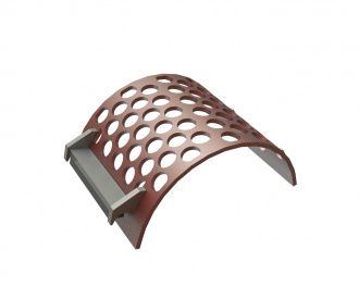 Panier de criblage 497 mm de large, épaisseur de tôle perforée t=15 pour Lindner Recyclingtech Lindner Micromat