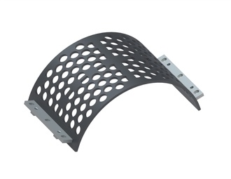 Panier de criblage 524 mm de large, épaisseur de tôle perforée t=15, perforation Ø50 ligament 14 pour Lindner Recyclingtech Lindner Universo