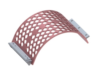 Panier de criblage 524 mm de large, épaisseur de tôle perforée t=15, perforation Ø55 ligament 11 pour Lindner Recyclingtech Lindner Universo