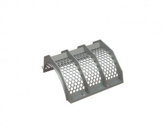 Panier de criblage 655 mm de large, épaisseur de tôle perforée t=10, perforation Ø30 ligament 6 pour Lindner Recyclingtech Lindner Micromat MS