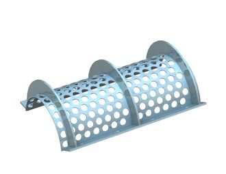Panier de criblage 798 mm de large, épaisseur de tôle perforée t=4, perforation Ø35 ligament 15 pour Vecoplan Vecoplan VAZ 800 XL
