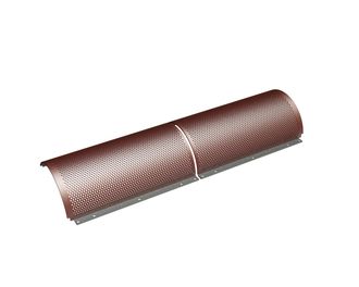 Panier de criblage en 2 parties 2074 de large, épaisseur t=10 perforation Ø12, ligament 6, Hardox pour Eldan Recycling Eldan HPG 205
